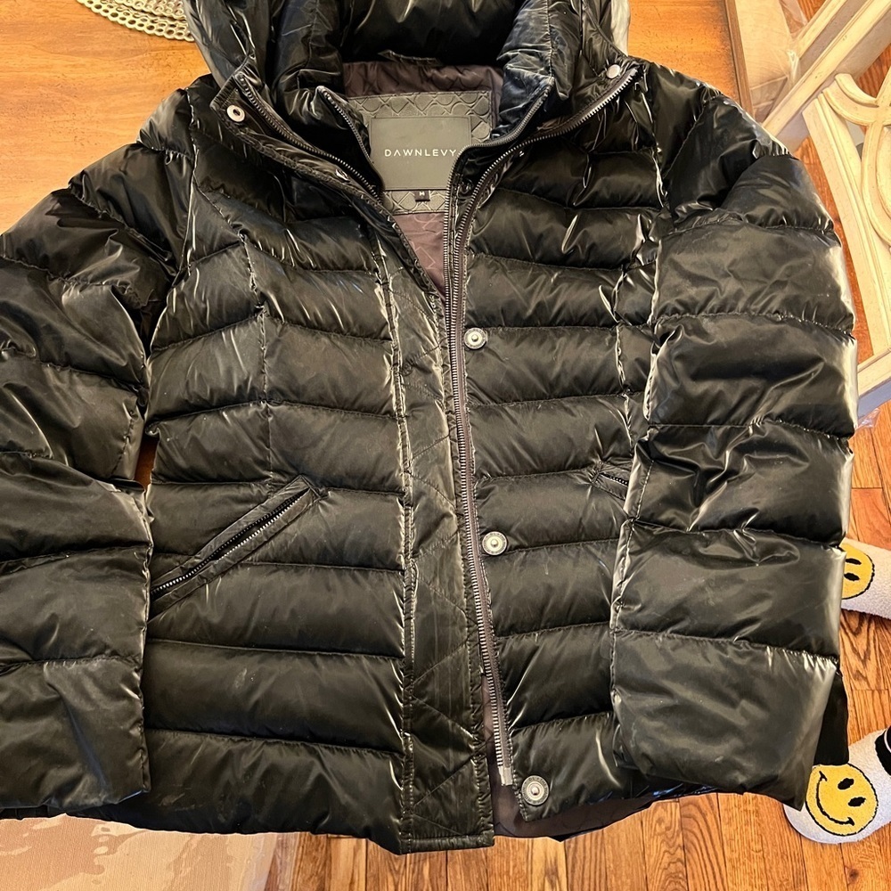 Dawn Levy Kimmy Hooded Shine Puffer Size Medium — image 2 of 8